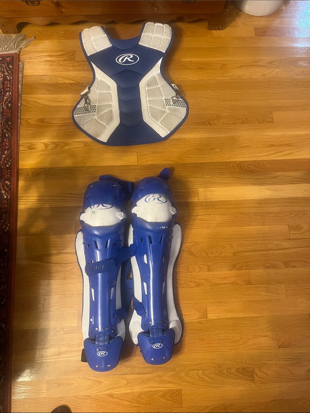Rawlings catchers chest protector and leg guards